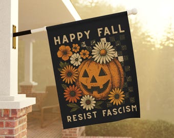 Drapeau anti-Trump pour Halloween, drapeau démocrate de jardin, drapeau anti-Trump, drapeau anti-Trump humoristique et poli, drapeau anti-Trump