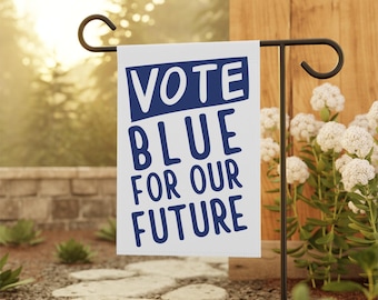 Vote BLUE Yard Sign or Flag, Democrat Vote Flag, Democrat Yard Flag, Garden Flag Vote, Voting Rights