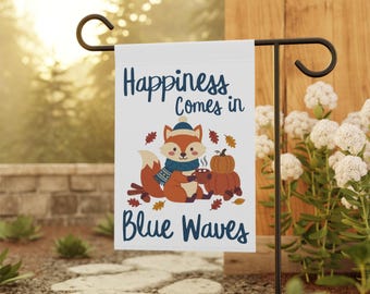 Vote Blue Democratic Fall Yard Flag, Fall Progressive Garden Flag