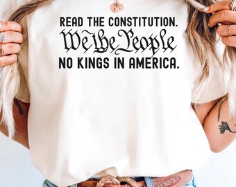 Protect Democracy Read the Constitution Comfort Colors® Shirt, Anti Trump Patriotism Shirt, Democracy tshirt, Polite Anti Trump Gift