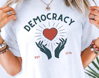Pro-Democracy Protest Tee, Anti Fascism Shirt