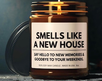 Funny Housewarming Candle Gift,  Homeowner Gift