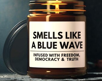 Democratic Blue Wave Candle Gift, Vote Blue Gift