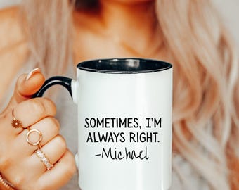 Custom Funny Coffee Mug, Personalized Gift for employee
