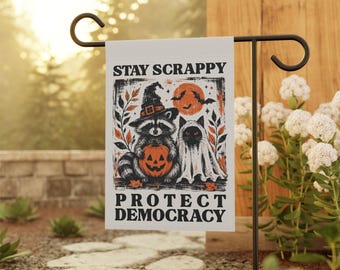 Funny Democratic Fall Yard Flag,  Fall Progressive Garden Flag