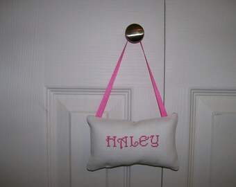 Haley Counted Cross Stitch Hanging Pillow