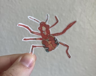 Design A Bug Contest Winner Sticker, rainbow bug sticker, insect sticker, bug sticker, creature sticker, laptop sticker,water bottle sticker
