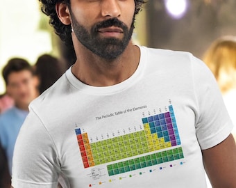 Periodic Table T-Shirt: Soft Cotton Science Geek Tee