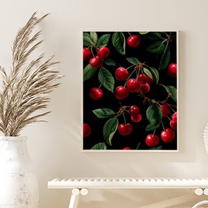 Cherry Blossom Flower Print: Vintage Botanical Wall Art (Digital Download)
