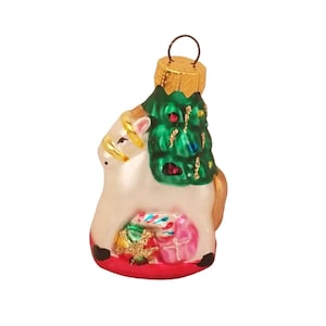 Christmas Ornament Hand Blown Glass Rocking Horse Thomas Pacconi Classics 2003