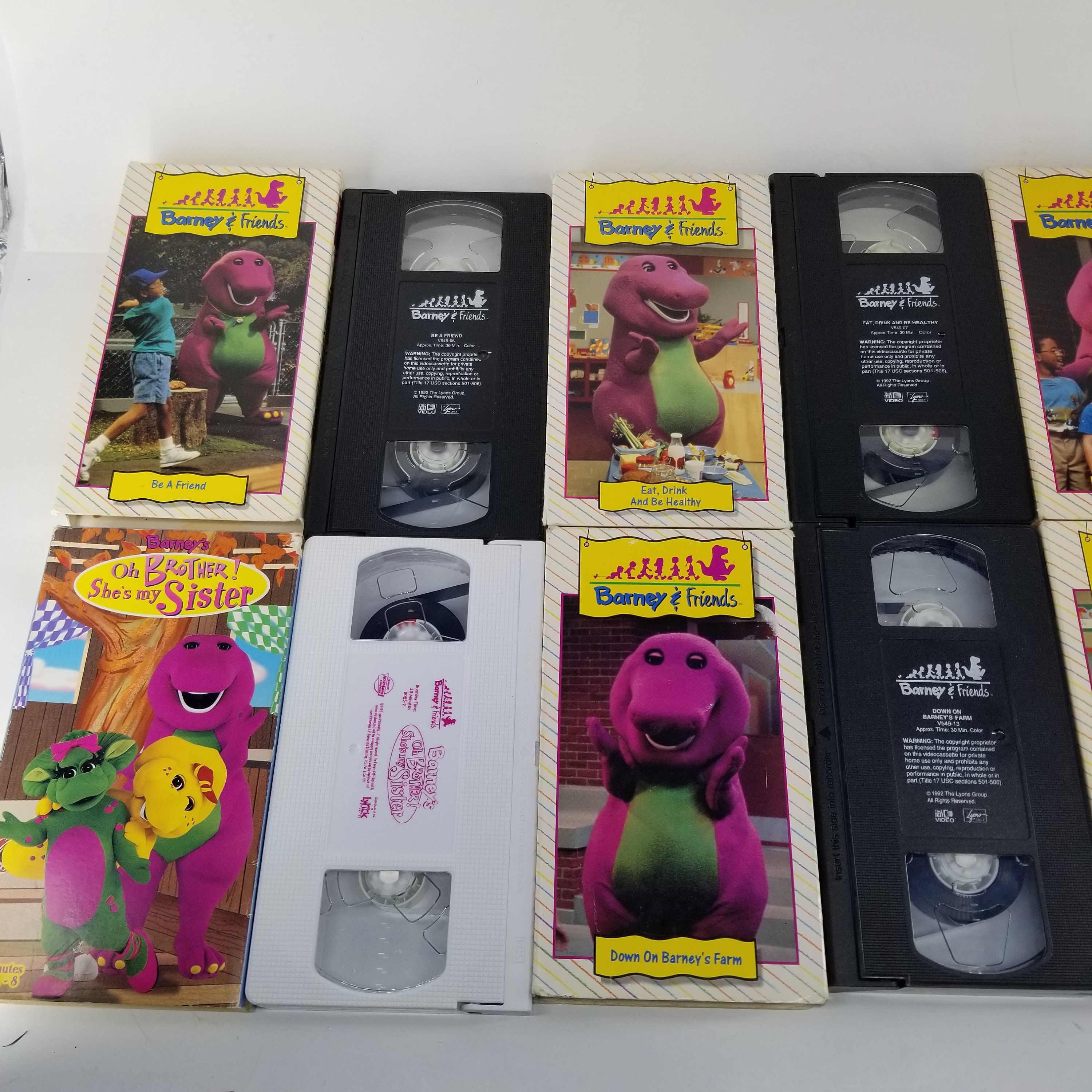 Barney VHS Lot Tapes
