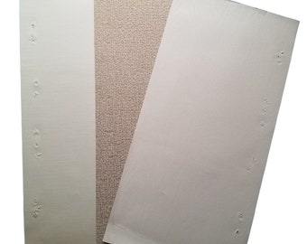 Vintage Wallpaper Sample Sheet Textured Design Pattern Craft Supply Dollhouse