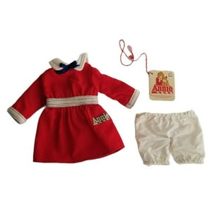 Little Orphan Annie Rag Doll Clothes DRESS Shorts TAG Replacement Knickerbocker, 1980s