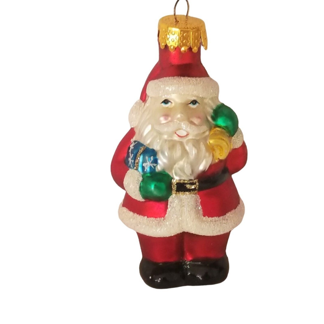 Christmas Ornament Hand Blown Glass Santa Claus Thomas Pacconi Classics ...