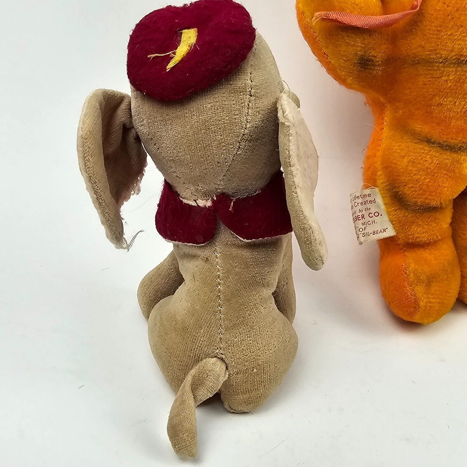 昭和レトロ　輸出用　日本製　テディベア Vintage Plush Toys Lot Elephant Tiger Teddy Bear Japan Fred