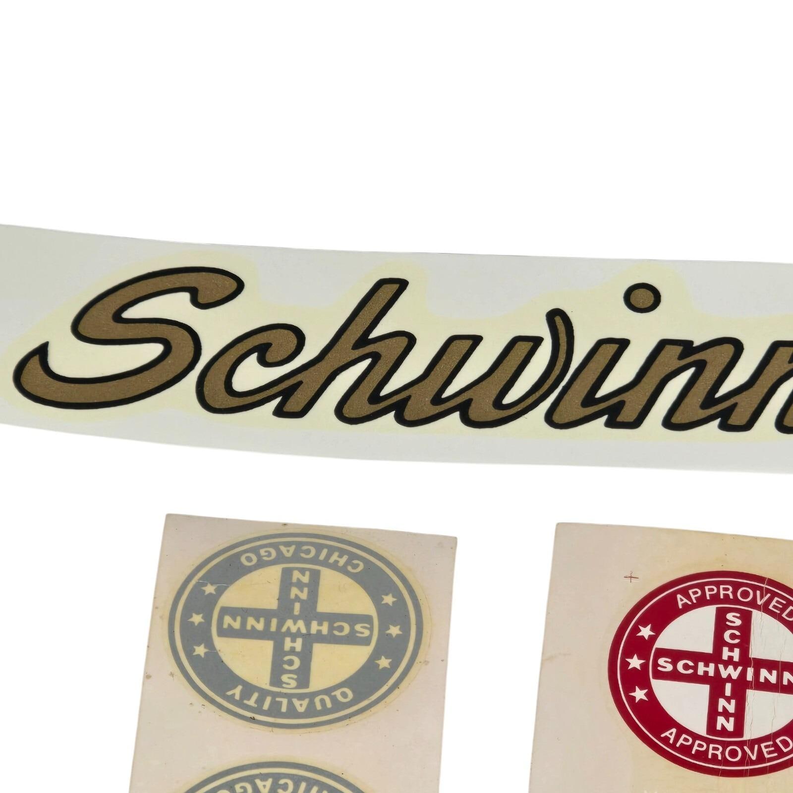 vintage schwinn bicycle decals Schwinn Bike Decals Lot 1950s Water Slide Bicycle Stickers Vintage Retro  NOS