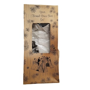 Vintage Mens Formal Shirt Tuxedo in Box Excello  15 1/2 34 Dance Dress Shirt USA, Vintage Dance, Dance Shirt, Ephemera Box, Estate Find