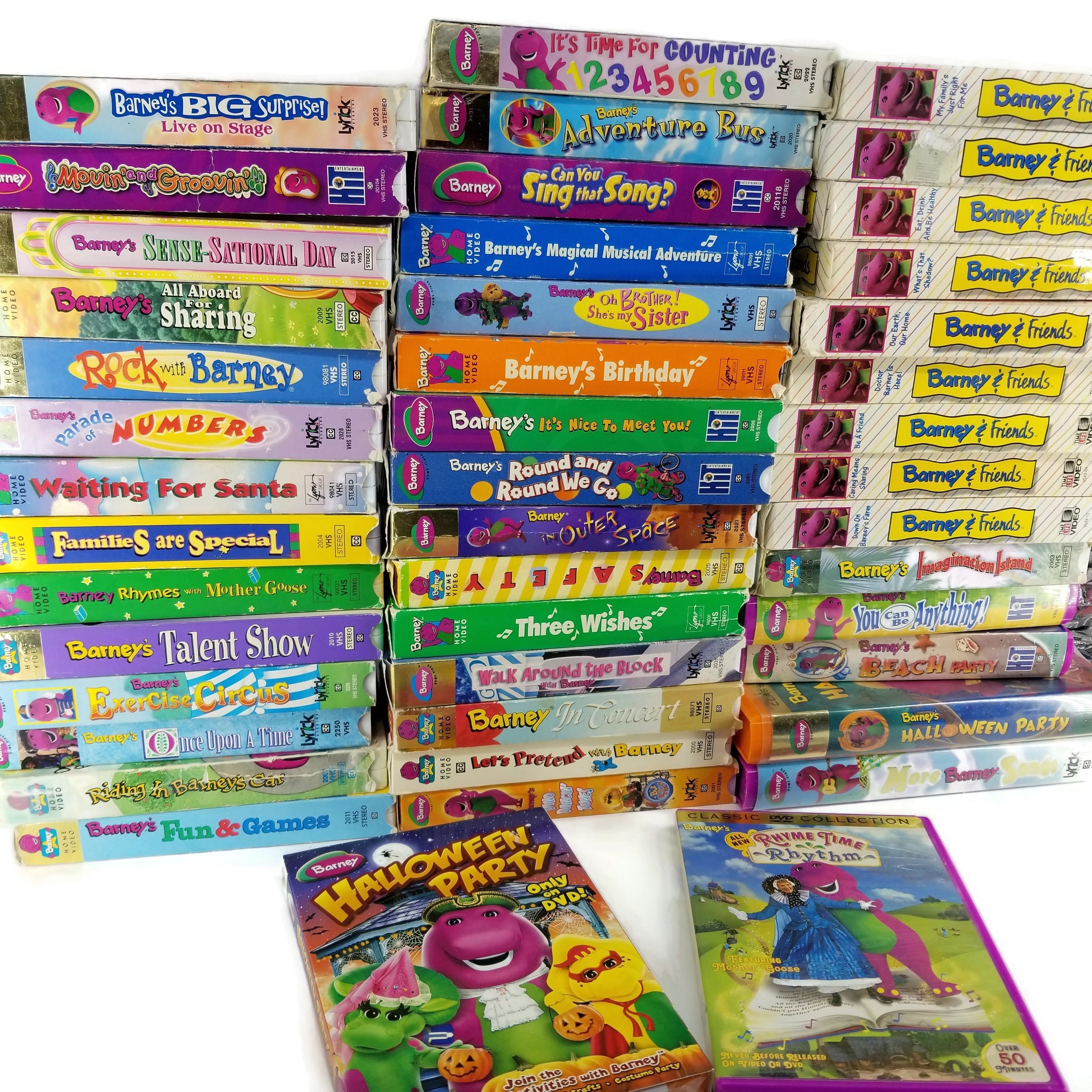 Barney VHS Lot Tapes