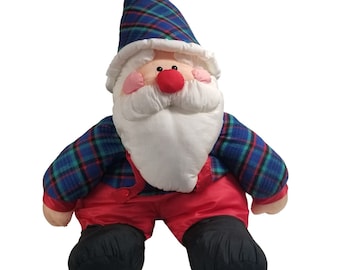 ヴィンテージ 大型 高級 おもちゃ 着席 サンタクロース ぬいぐるみ