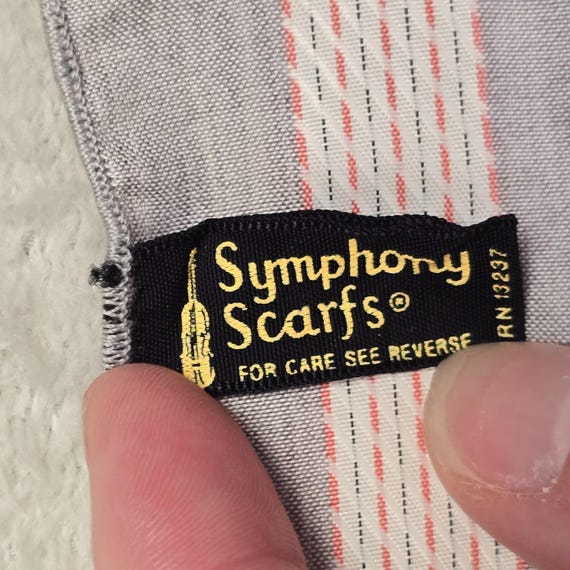 Symphony Scarfs Square Gray Polyester Minimalist … - image 8