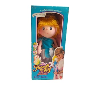 Herself The Elf & Friends Rag Doll Vintage Mattel #4852 New Orig. Box 15&quot; 1980s
