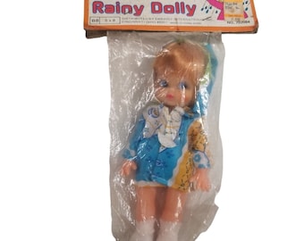 Vintage Rainy Dolly Doll: Hong Kong Vinyl, Blue Eyes, Freckles