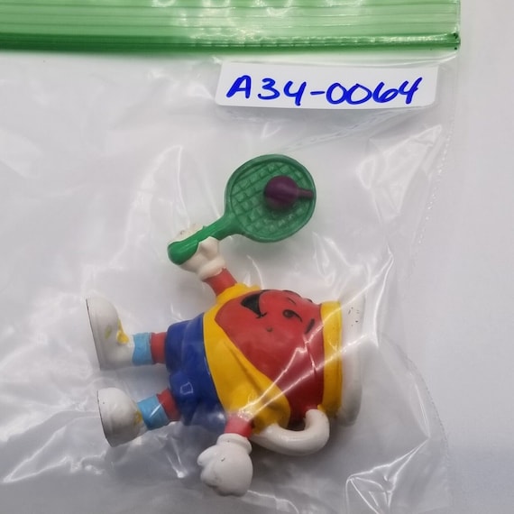 Vintage Kool-aid Man PVC Figure: Tennis Player With Racket - Etsy
