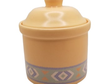 Vintage Treasure Craft Southwestern Ceramic Canister Jar with Lid Made In USA
