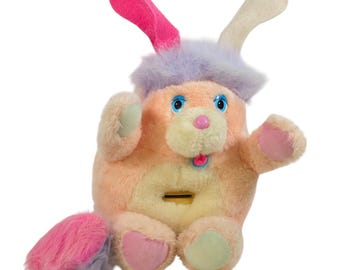 Peluche vintage Popple de 1986, de la marca Cleveland Peach Retro.