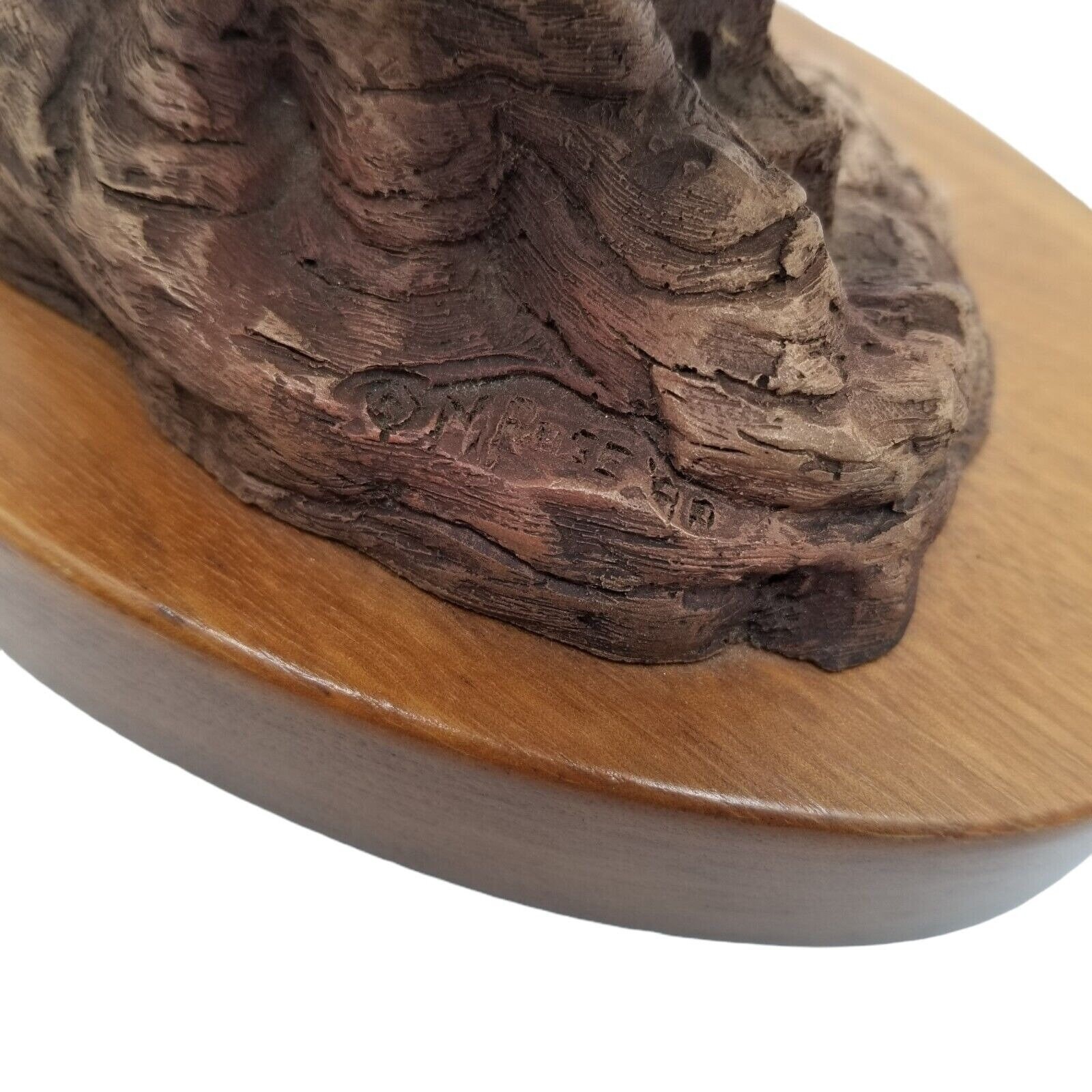 Neil J Rose Native American Sculpture Art Peaceful One Signed