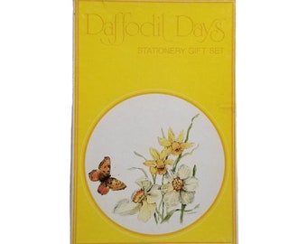 Vintage 1979 Current Daffodil Days Stationary  #1513 Colorado Springs Incomplete, Spring Stationary, Spring Flowers