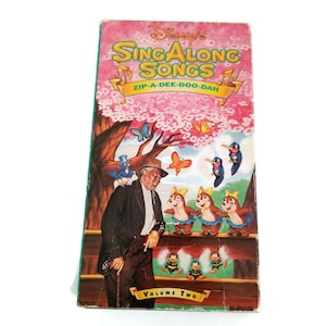 Disney's Sing Along Songs: Zip-a-dee-doo-dah VHS - 1994 Kids Video
