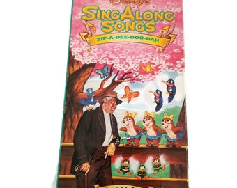 Canciones para cantar de Disney: Zip-A-Dee-Doo-Dah (VHS) - Video infantil de 1994