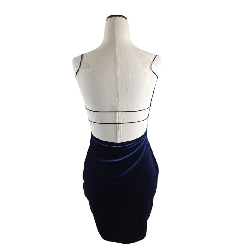 black velvet dress with silver bows Sapphire Blue Backless Formal Bow Tie ethnic wear Groomsmen Socks One-Piece Size:L AVON Ultra Color Rich