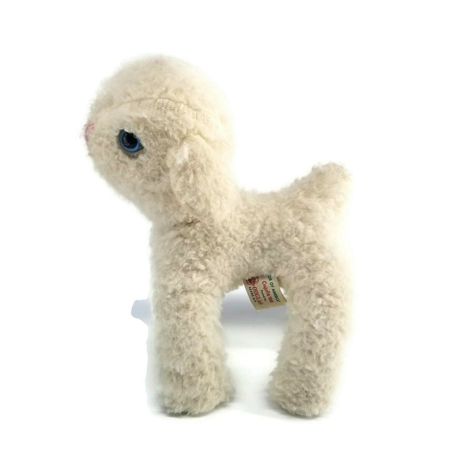 Lamb Plush Vintage Douglas Cuddle Toys made in USA White Sheep Etsy