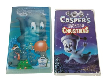 Casper the Ghost VHS Lote Aventuras de Casper y Casper's Haunted Christmas Video Movies