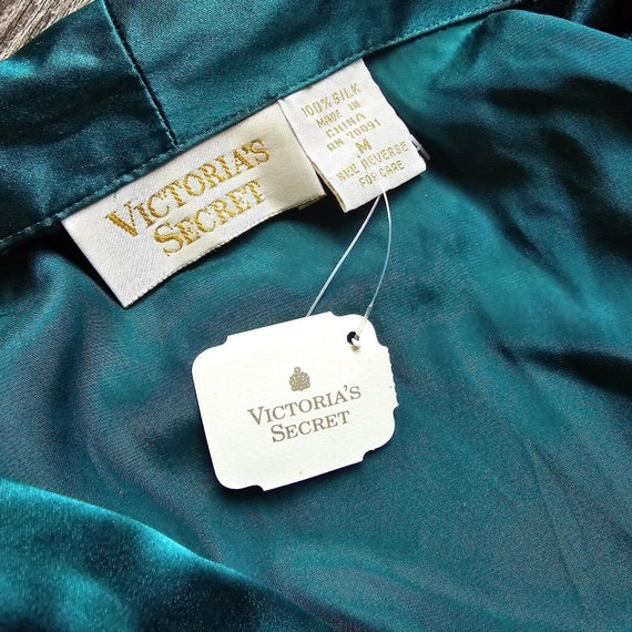 Victorias Secret Silk Pajamas Set Gold Label 80s … - image 5