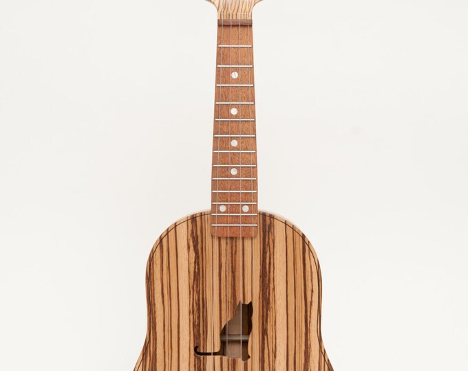 Zebra Wood Ukulele customizable Sound Hole of Choice Etsy