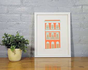 100 Calle de La Cruz en Neón  - Limited Edition Silk Screen Print