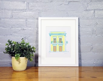 101 Calle Fortaleza en Limón - Limited Edition Silk Screen Print