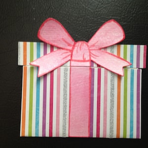 Present Shape Gift Card Holder: Holiday Money Envelope
