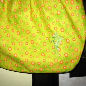 Yellow Orange Polka-Dot Purse, Women&#39;s Handbag, Zip up Bag, Gift for Women