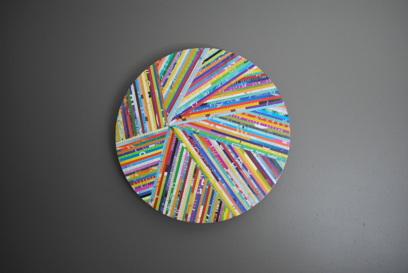 COLORFUL Round Wall Art choose Your Own Colors Set of 9made Etsy