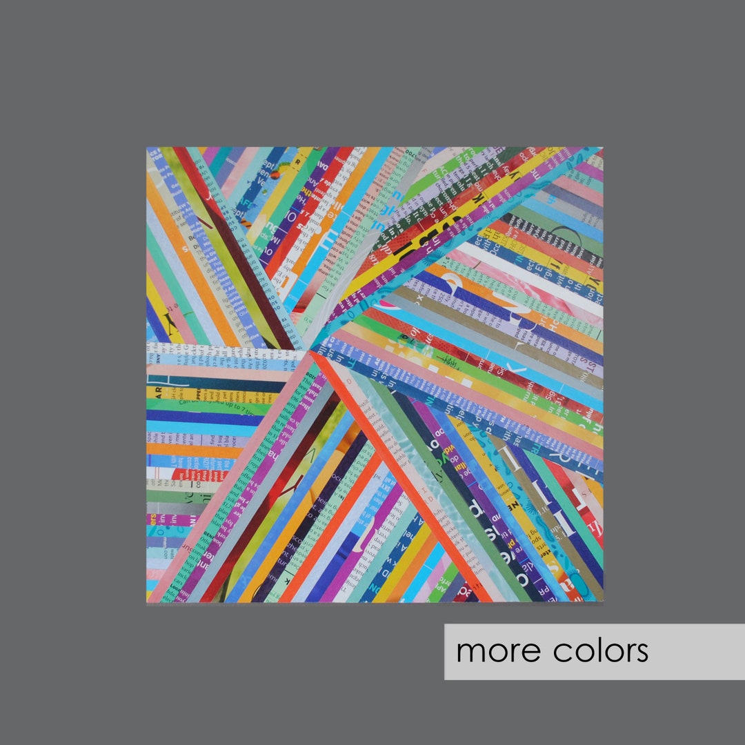 COLORFUL Square Wall Art choose Your Own Colors-made From - Etsy