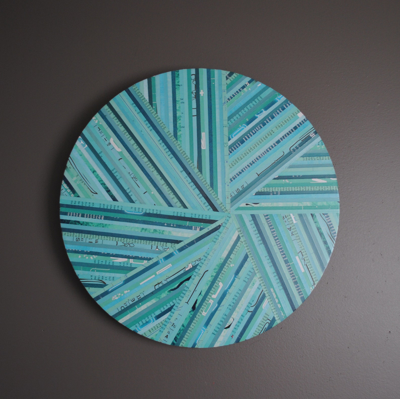 COLORFUL Round Wall Art choose Your Own Colors Set of 9-made From ...