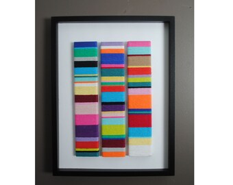 colorful WALL ART made from string- layers, lines,pieces, depth,detail,modern,unique,bright, colorful, pattern, texture, modern art,bold