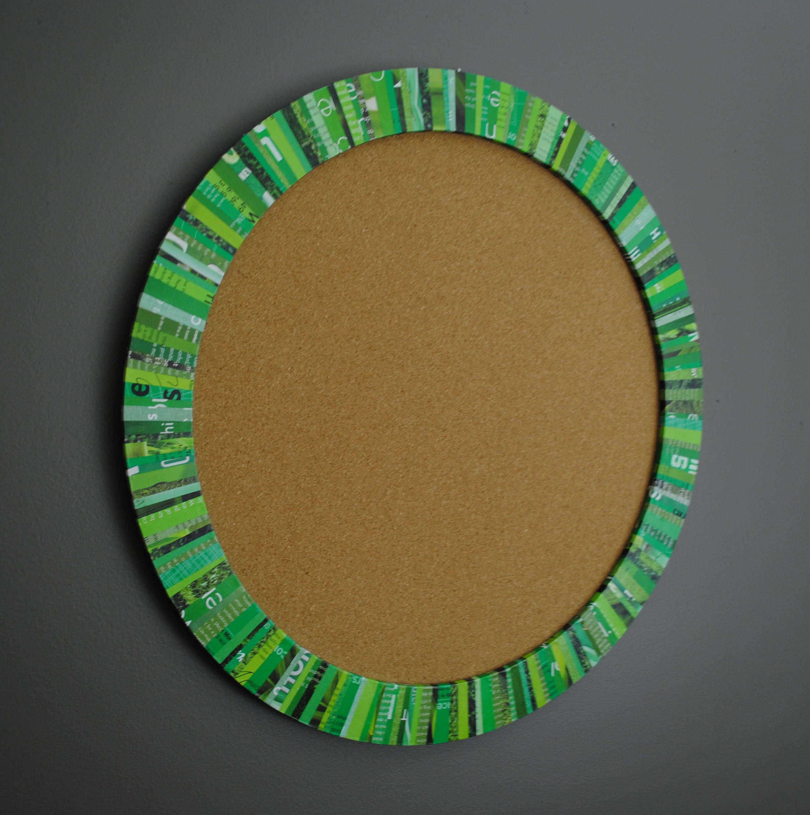 Large cork board made from recycled magazinescolorful Etsy