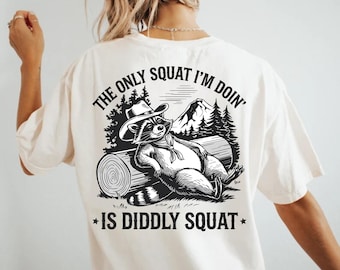 Funny Cowboy Raccoon PNG: Sarcastic Western Design (Digital Download)