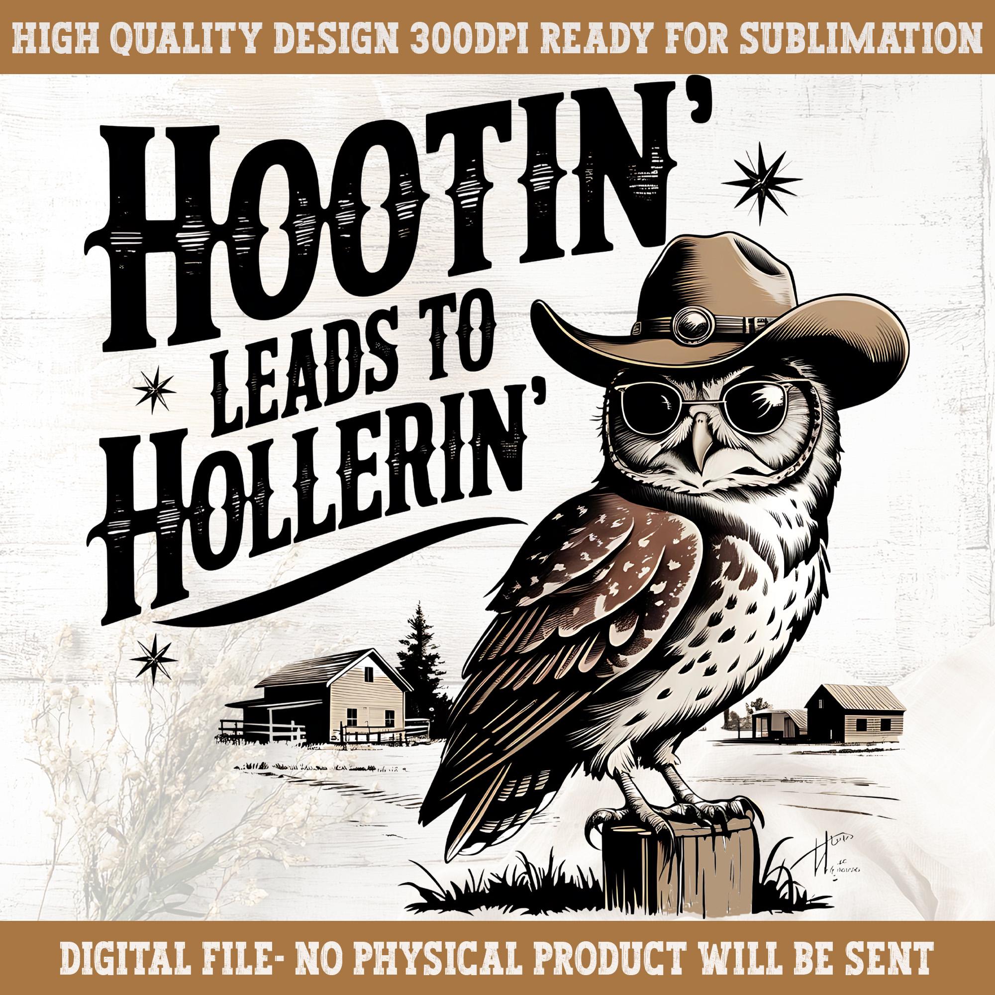 Vintage Western Owl PNG: Funny Cowboy Saying (Digital Download)