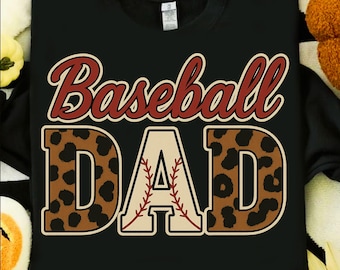 Leopard Baseball Dad PNG: Sports Clipart (Digital Download)